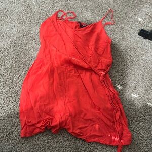 Size medium red romper